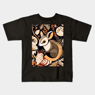 Vintage Possum Pattern Kids T-Shirt